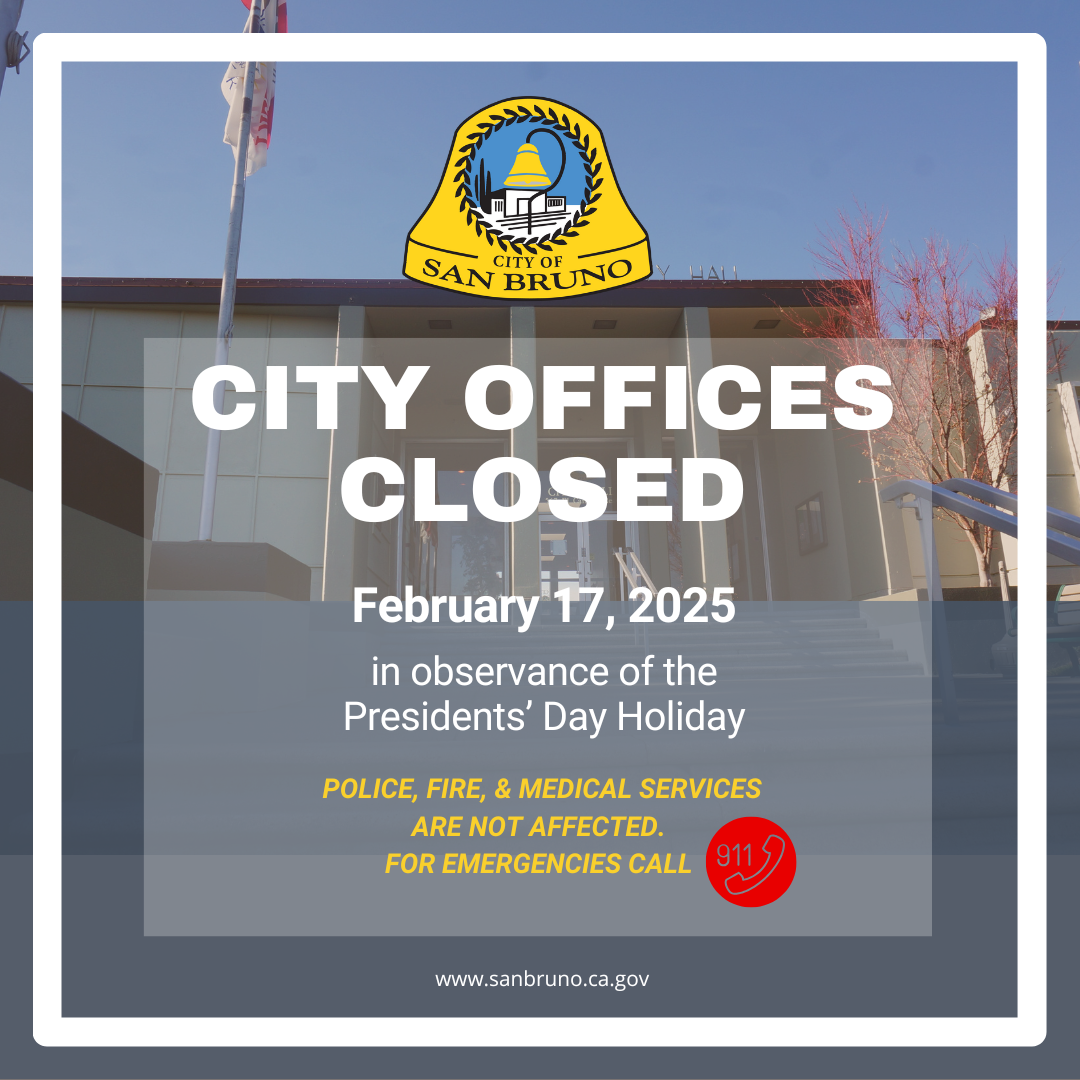City Facilities Closed on 2/17/25 for the President's Day Holiday