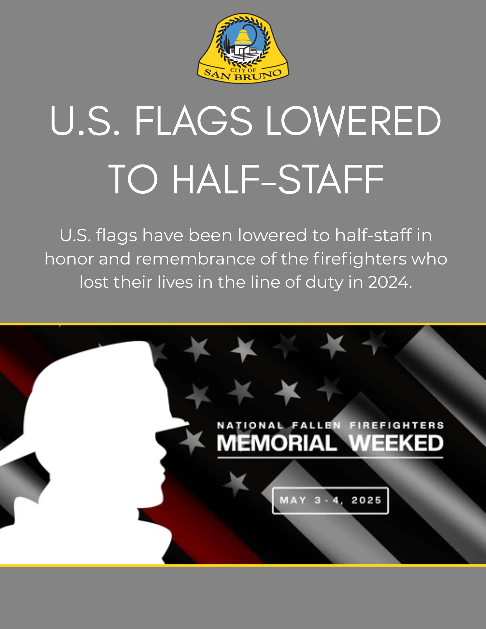 Half Staff Flag Notification (8.5 x 11 in) (2)