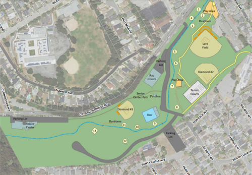 San Bruno City Park Map